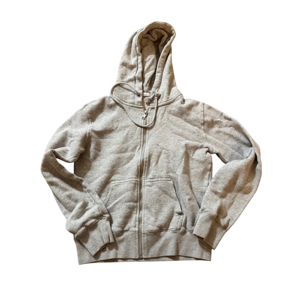 John Galt Brandy Melville Gray Full Zip Hoodie Sweatshirt MDA110Z-Z094 XS